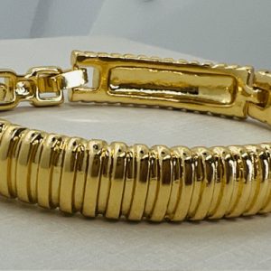 BRACELETE  BICOLOR DOURADO