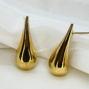 BRINCO GOTA  LISO DOURADO