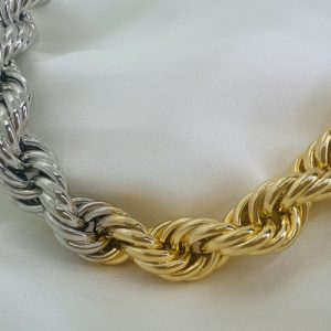 CHOKER CORDÃO BAIANO  BICOLOR 30CM