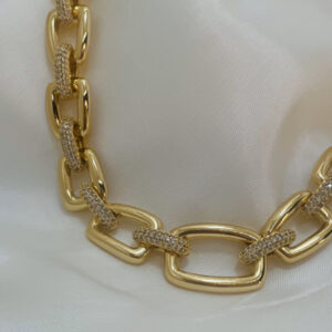 CHOKER ELOS MICRO ZIRCONIA  40 CM